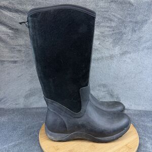 Muck Boots Womens Size 10 Black Rubber Knee High Waterproof Rain Winter Snow